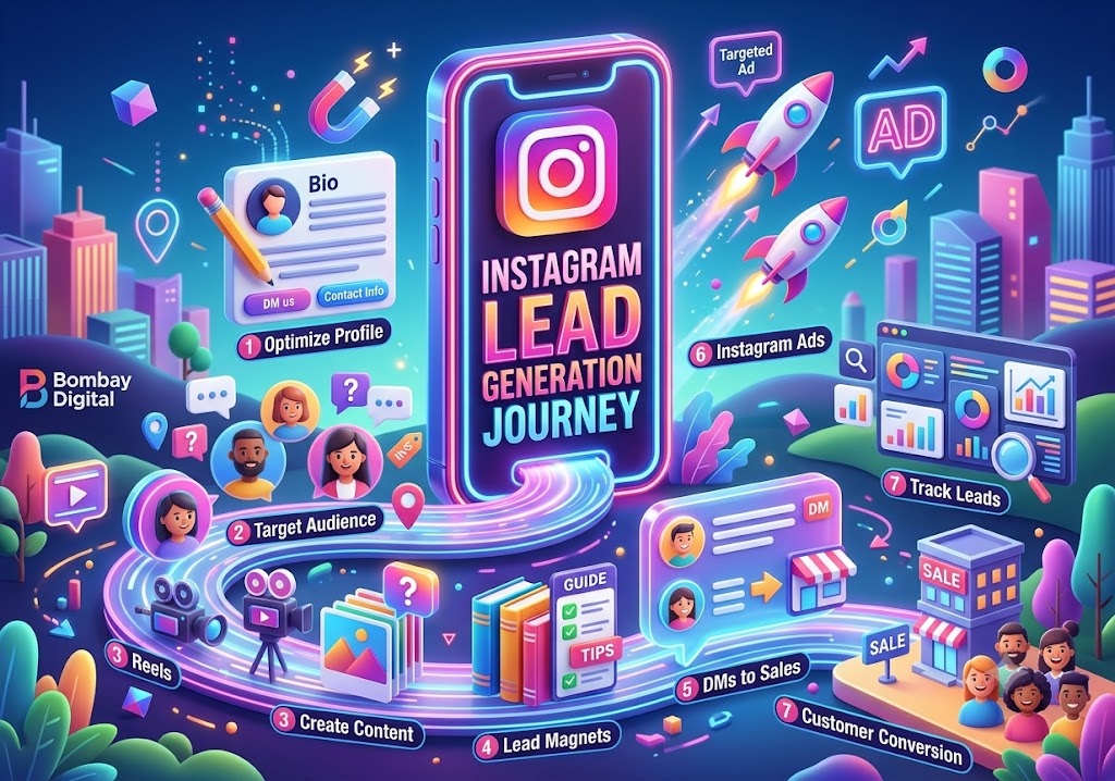 Instagram Lead Generation Journey steps